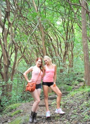 Nude hike with Melody and Lena